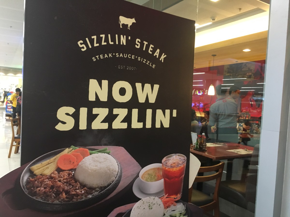 Steak Lunch at Sizzlin’ Steak, SM East&nbsp;Ortigas