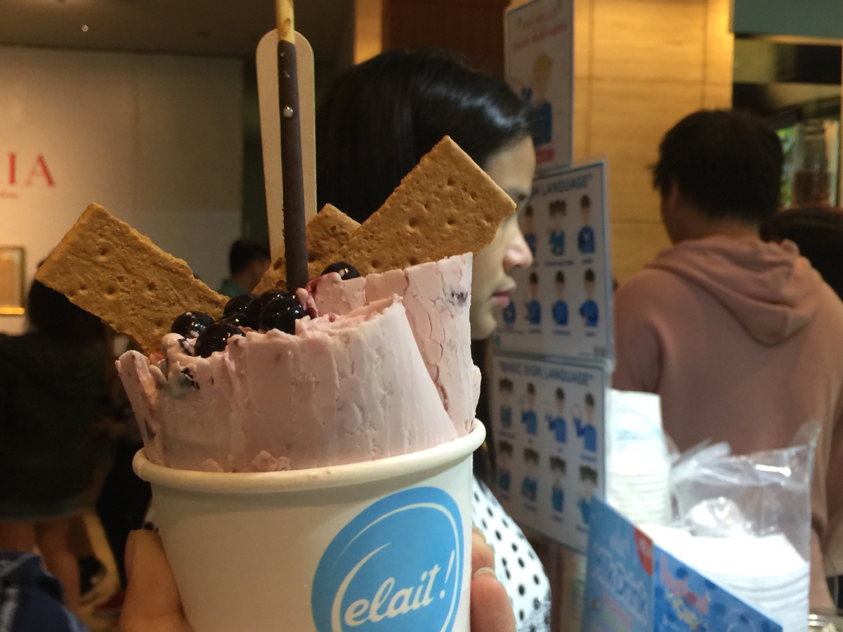 Elait’s Artisanal Rolled Ice Cream at the Ayala Museum