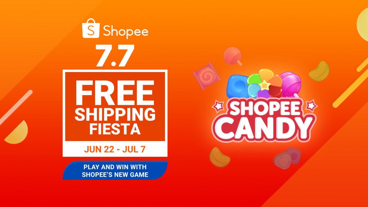 Swipe, Match, and Win: Play Shopee Candy and win a brand new laptop and smartphone at Shopee 7.7 Free Shipping Fiesta&nbsp;Sale